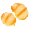 Party Decoration 3 Pcs Kids Accessories Simulation Bread Outdoor Play Toys Filler Slow Baking Shop Ornament Child