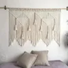 Tapeçarias Macrame Suspensão de parede Tecido à mão Corda de algodão boêmio Boho Tapeçaria Decoração de casa Boho Boêmio Tapeçaria tecida Arte de parede Decoração de macrame 231124