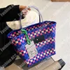 Borsa a tracolla da donna estiva Borsa a secchiello per mercato Borsa a tracolla casual Designer Borsa a tracolla Patchwork Colori Borse da spiaggia alla moda