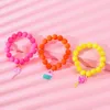 Strand Lovecryst 3pcs/set Cartoon PVC Acrylic Multicolour Lollipop Children Bracelet Bead For Kids Girls Friendship Gifts