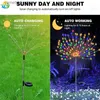 Lawn Lamps 1/2/4Pcs Solar LED Firework Fairy Light Outdoor Garden Decoration Lawn Pathway Light For Patio Yard Party Christmas Wedding Q231125