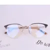 Lunettes de soleil Frames Wholesale Half Rim Eye Lunets Femmes Round Oculos de Grau Femininos Brand Silicone Gafas Computer Goggles Reading