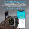 1,92 дюйма на открытом воздухе 5ATM Водонепроницаемые умные часы мужчины 24 часа мониторинга здоровья фитнес -трекер Новые Bluetooth Smart Wwatch военные