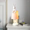 Lampy stołowe Nordic Prosta lampa włoska kreatywna designerska dekoracja studium sypialnia sypialnia nocna żywica.