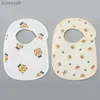 Bibs Burp Tissu 2pcs / Set Summer Summer Baby Baby Babs NOUVEAU COTTON MIGNE COTTON BIB BUB NOUVEAU CONSTANT POUR KIDES GUBLE GURLE GILLE SOFFEL