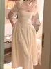 Платье с двумя частями Женщины летние элегантные повседневные миди -платья наборы рукавов сексуальные алин Вестидо и топы дизайн женской модной одежды наряды 230424