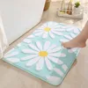 Tapis antidérapant tapis de bain mignon Absorption d'eau tapis de salle de bain doux fleur pied baignoire sol accessoires ensembles 230425