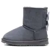 Neue Winter-Schneestiefel Bailey Unisex Bow Boot Designer Warm Christmas Classic Bowknot für Kinder Australien Schwarz Pink Online-Verkauf Hochwertige Schuhe