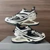 women men designer shoes Track 3 Casual Triple S 4.0 Platform Sneakers Black White Green Pink Dark Blue Cool Grey Cement Beige Rainbow Shadow With box sneaker