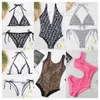 Kvinnors badkläder designer kvinnors f sexig baddräkt solid bikini set textil låg midja baddräkter strandkläder simning för kvinnor en bit 9pkz