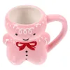 Mugs Coffee Mugs Ceramic Porcelain Gingerbread Man Cup Lovely Breakfast Christmas Water 231124