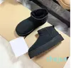 Femmes hiver Ultra Mini botte concepteur pour hommes en cuir véritable chaud cheville fourrure chaussons chaussure de luxe