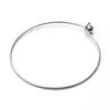 Bracelet 2 pièces diamètre extérieur 68mm mode style classique bracelet circulaire en acier inoxydable pour hommes femmes couple bijoux cadeau