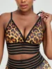 Women's Tanks FITTOO Sport Tops For Women Bras Sexy Leopard Fitness Workout Bra With Built-in Cup Gym Running Crop Top Female Summer Shirt