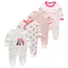 Rompertjes Baby Boy Romper geboren Jumpsuit Lange Mouw Katoenen Pyjama Meisjes Rompertjes Roupa De Bebes Babykleding 230425