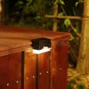 2 lampes solaires LED lumières de pont IP65 étanche extérieur jardin patio escaliers marches clôture applique murale pour étape voie passerelle villa pilote 12 LL