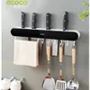 DISH RACKS ECOCO Knivhållare väggmonterat kök levererar knivpinnburen Integrerad förvaringsställ Multifunktionell kök förvaring 231124