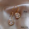 Boucles d'oreilles pendantes Design de mode ajouré toile d'araignée blanc Zircon haute joaillerie femme saint valentin mère cadeau