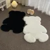 Tapeçarias dos desenhos animados animal tapete bonito urso imitação de cabelo sofá quarto infantil decoração tapete de pelúcia