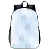 School Bags Colourful Cute Dog Paws Print Backpack For Kids Teens Adults Student Women Men Travel Laptop Rucksack