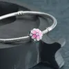 925 Acessórios de miçangas de charme encantadores Pandora Pandora jóias Presente de jóias Clipe posicional Cartoon Mouse Blossoms