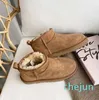 Femmes hiver Ultra Mini botte concepteur pour hommes en cuir véritable chaud cheville fourrure chaussons chaussure de luxe