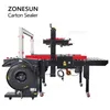 ZONESUN ZS-FK8060S Automatic Carton Sealing Machine Case Taping Strapping Packaging Equipment Boxing System Streamlining