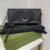 Pochette di lusso Rock Wings Borsa Zadig Voltaire tote da donna di alta qualità con diamante Baguette di design Borsa in pelle borsa con catena pochette con patta Cross body ShouldH