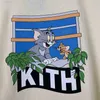 メンズTシャツkith xトムジェリーTシャツメン女性高品質のプリントハラジュクストリートウェア特大Tシャツ