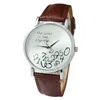 Armbanduhren Relogio Masculino 2023 Damen PU-Lederuhr Who Cares I Am Late Anyways Briefuhren feminino