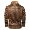 Men s Leather Faux high quality jackets business 2023 Slim Genuine Bomber Jacket Men Real Flights Black Pilot Coats 231124