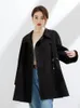 Wełniane mieszanki Klasyczne unikalne eleganckie płaszcze jesień i zimowe wełniane płaszcz chiński styl czysty trend mody 231124