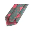 Bow Ties Design Men's Classic Business Tie Wysokiej jakości kwiatowy Jacquard o szerokości 8 cm dla mężczyzn imprezowy krawat moda formalna