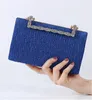 Sacs de soirée Royal Blue Plissé Sling Pochette Femme Cross Body Sacs à main Mariée Mariage Tendance 2023 Sac à main pour femme Sac