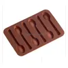 Stampi da forno Antiaderenti Sile Decorazione torta fai da te Mod 6 fori Forma di cucchiaio Stampi per cioccolato Gelatina Ghiaccio Caramelle 3D 0517 Consegna a domicilio Dhcyy