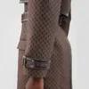 デザイナーの女性トレンチコート女性ウィンドブレイカージャケットb文字クラシックルーズベルトコート女性カジュアルロングトレンチコート