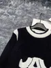 maglione lavorato a maglia da donna di marca abbigliamento firmato per donna top autunnali logo moda manica lunga girocollo maglione ragazza pullover caldo Nov25