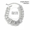 PuRui – collier ras du cou avec strass carrés exagérés pour femmes, grandes perles, chaîne de cou, bijoux de mariage à la mode
