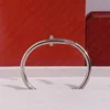 Mode Titanium Stahl Nagel Diamantmanschette Armband Ladies Männer Brand Schmuck Hochzeitsfeier bevorzugt höchste Qualität