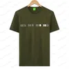 Boss Mens T-shirt High Quality Fashion Men's T-shirt Luxury Polo Round Coure Breatch Boss Busine.