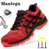 Buty Work Sneakers Mężczyźni Buty bezpieczeństwa Kobiety budownictwo stalowe palce przeciwdeszczowe działający Rozmiar 50 231124