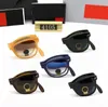 Designerskie okulary przeciwsłoneczne luksusowe składane okulary przeciwsłoneczne moda okularów przeciwsłonecznych gogle okulary na świąteczne plażę na zewnątrz 5 kolorów z pudełkiem 2023