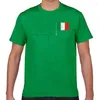 T-shirts pour hommes hauts chemise hommes battement de coeur italie drapeau décontracté noir Geek personnalisé homme t-shirt XXXL