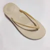 Fitflop Women Slippers Summer Luxury Leather Slip-On Designer Slipper Beach Shoes Slides Fashion Metal Button Decor