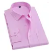 Men's Dress Shirts Large Size 9xl 10XL 11XL 12XL 13XL 14XL Shirt Business Office Comfortable Long Sleeve Black Pink White Top 7XL 8XL 4XL