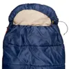 Shadow Mountain Rechteckiger 30-Grad-Schlafsack mit Kapuze, Blau, 35 x 88