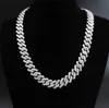 Luxury Hip Hop Women Men 14k 18K Gold Diamond 925 Sterling Silver Diamond Fine Jewelry Cuban Link Chain Moissanite Halsband
