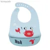 Bavoirs Bavoirs en Silicone imperméables de qualité alimentaire pour bébé, réglables, mignons dessins animés, bavoirs pour bébés garçons, articles d'alimentation pour tout-petitsL231125