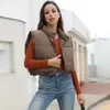 Coletes femininos Autumn roupas femininas moda elegante para mulheres inchadas de jaquetas externas puffher bober casual winter tole