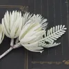 Dekorativa blommor 6st/Lot Artificial Plastic Corsage For Wedding Decoration Diy Scrapbook Craft Bride Holding Fake Accessories Christmas